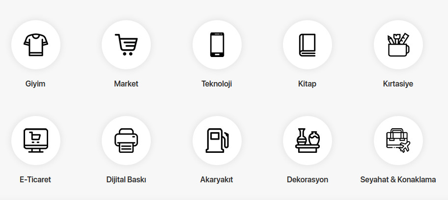 iWallet Hediye Kartları Hangi Sektör ve Markalarda Geçerlidir?